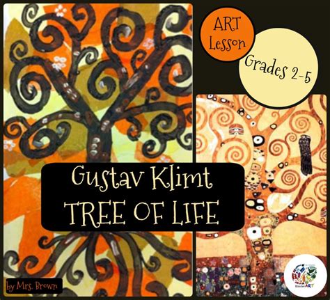gustav klimt tree of life art lesson plan